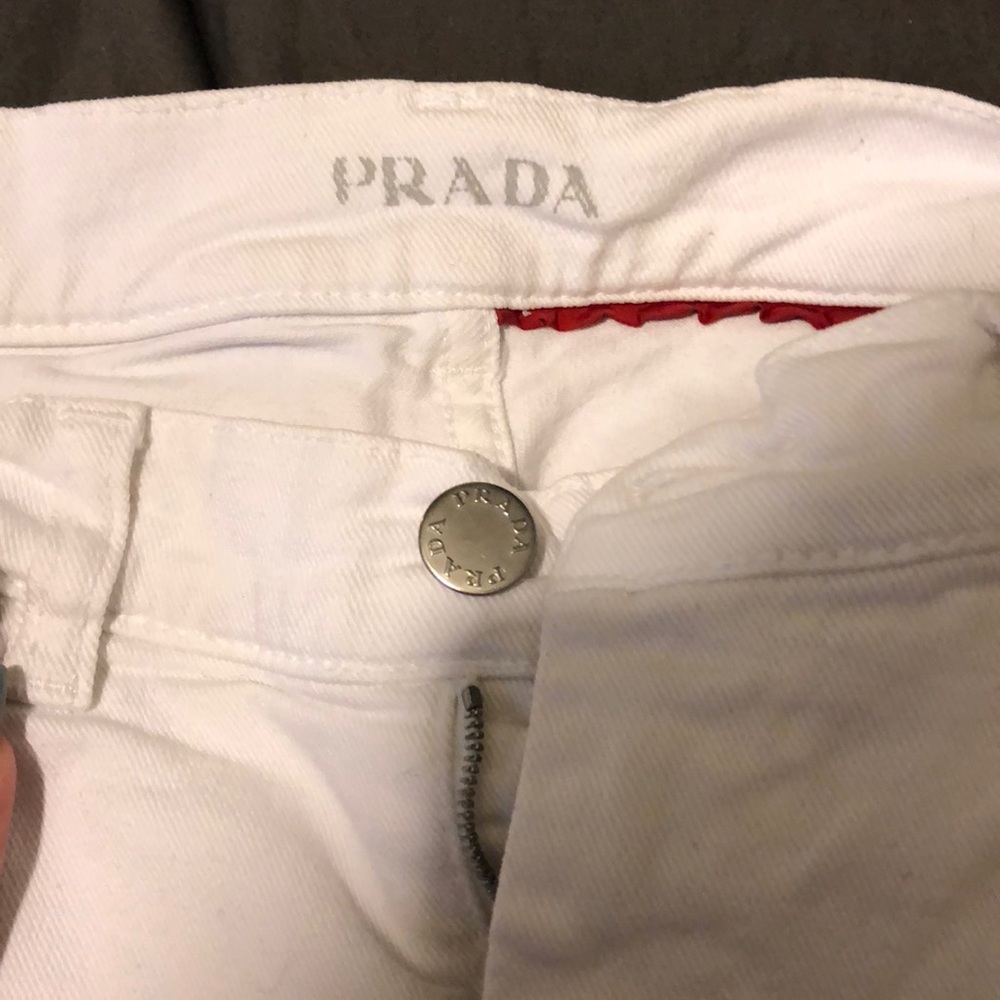 Prada Jeans. White Classic Fit. View 2